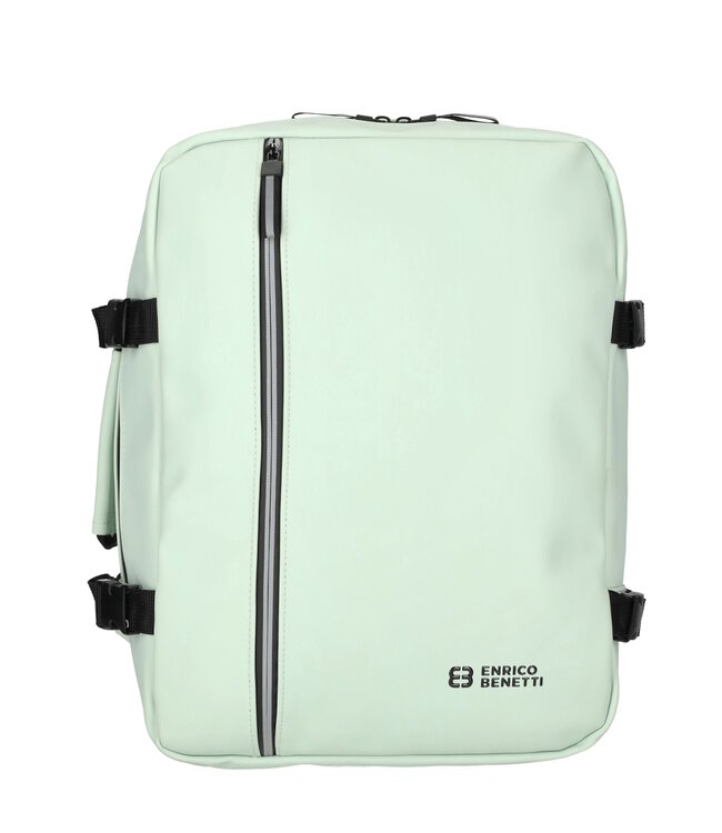 Enrico Benetti Transavia Cabin Rugzak 40x30x20cm Underseater Mint GRATIS adreslabel, oogmasker en oordopjes