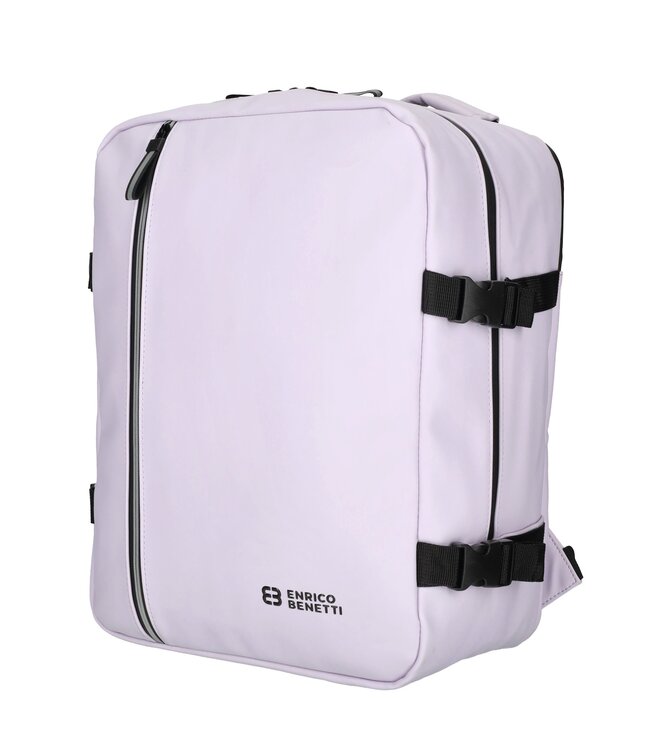 Enrico Benetti Transavia Cabin Rugzak 40x30x20cm Underseater Lila GRATIS adreslabel, oogmasker en oordopjes