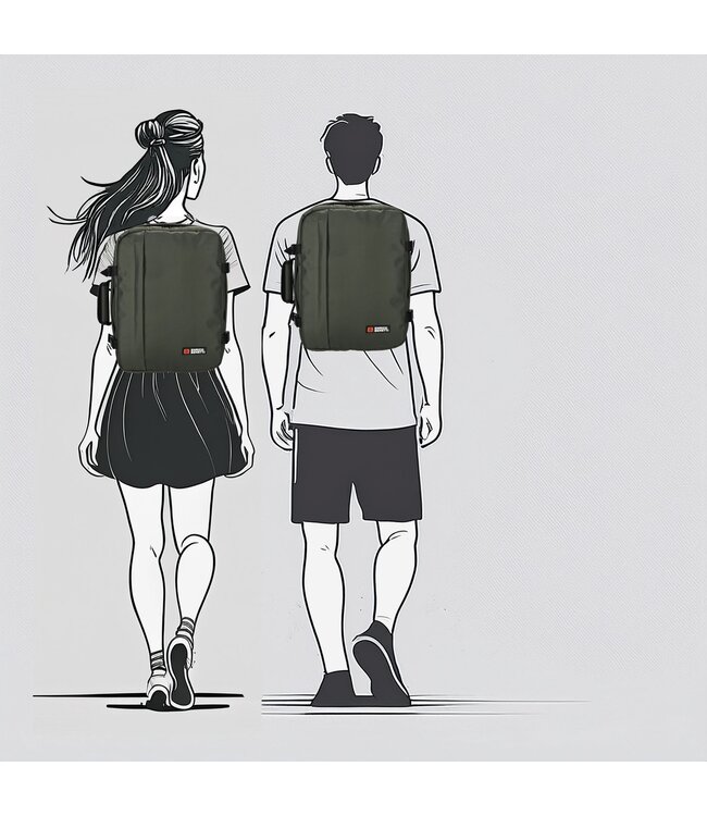 Enrico Benetti Innsbruck underseater met laptopvak Olijfgroen 40x30x20cm