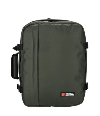 Enrico Benetti Transavia Rugzak olijfgroen 40x30x20 Innsbruck underseater GRATIS adreslabel, oogmasker en oordopjes
