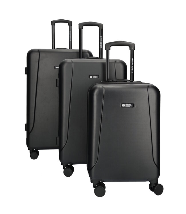Enrico Benetti Edmonton Zwart Kofferset 3 Delig 99, 62 en 35L