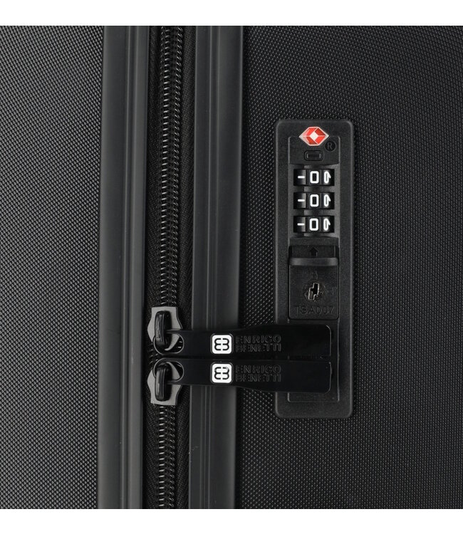 Enrico Benetti Edmonton Zwart Kofferset 3 Delig 99, 62 en 35L