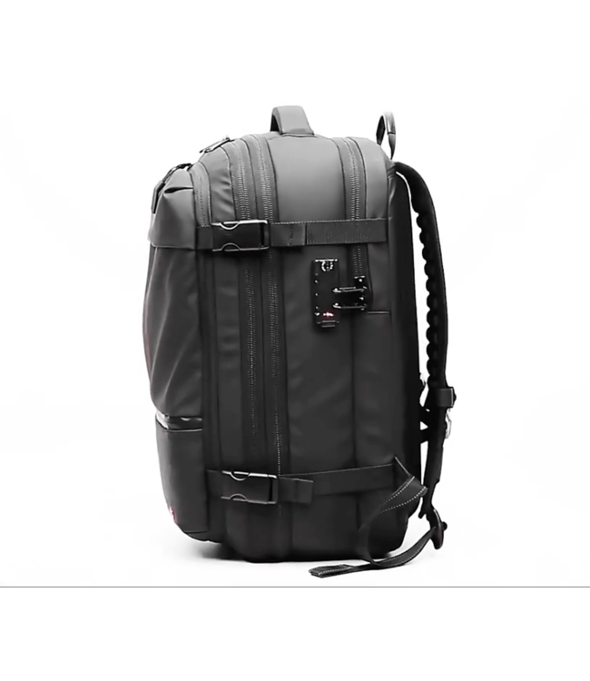 Underseater Zwarte Lichtgewicht Rugzak met Vacuüm Vak, 60L Capaciteit, TSA Cijferslot & Waterdichte Bescherming - Geschikt voor Laptop tot 17,3 inch