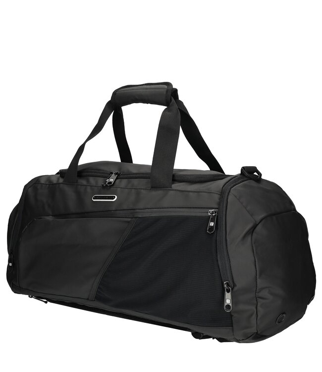 Enrico Benetti Sporttas / Reistas / Rugzak Zwart 55x30x25cm - Cabin Luggage - Polyester - handbagage