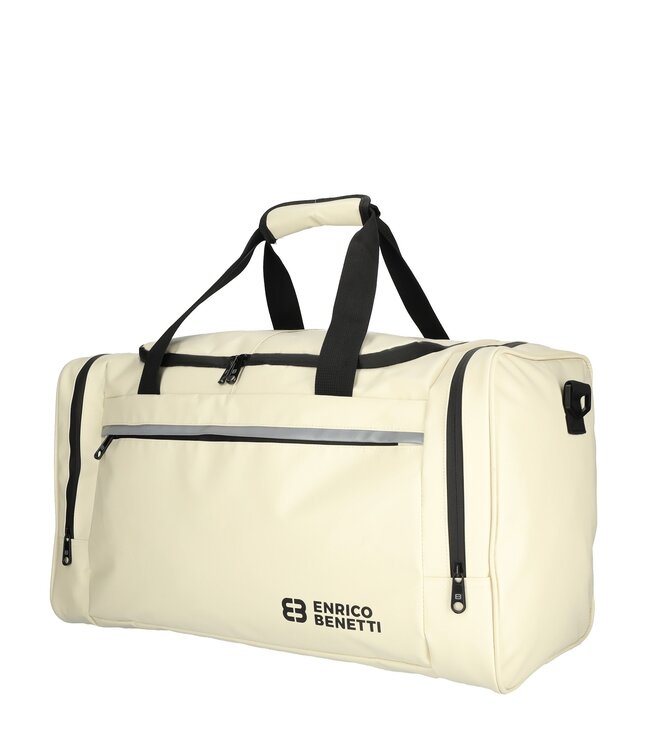 Enrico Benetti Tarpaulin Sporttas / Reistas 55cm Off-White 55x28x31cm - Polyester - cabin luggage