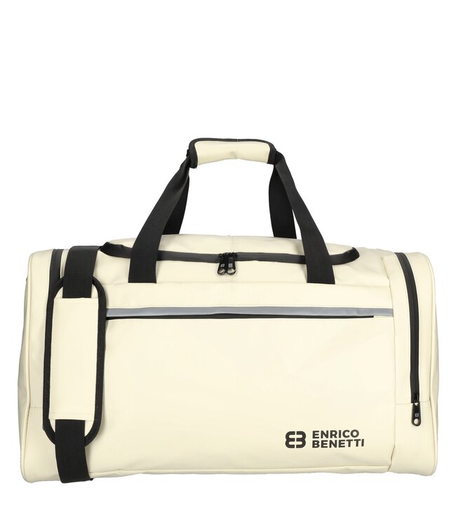Enrico Benetti Tarpaulin Sporttas / Reistas 55cm Off-White 55x28x31cm - Polyester - cabin luggage