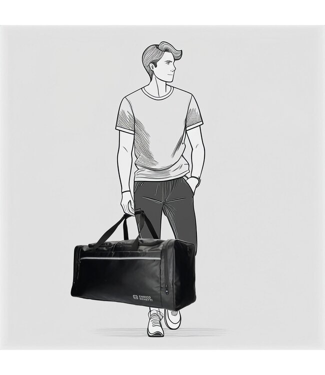 Enrico Benetti Tarpaulin Reistas 70cm Zwart 70x31x34cm - Polyester