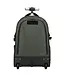 Enrico Benetti KLM Cabine Trolley: 17 inch Laptop Rugtas Trolley Olijfgroen 35x25x50cm - Polyester - handbagage
