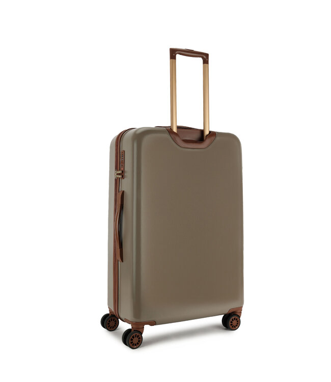 Decent Retro Grote koffer Taupe 76X48X30 CM