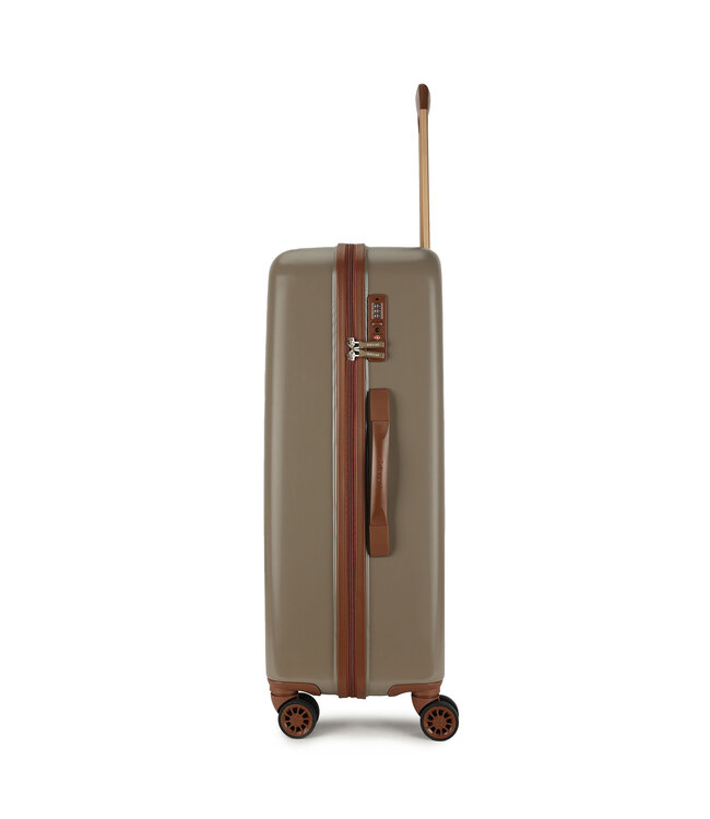 Decent Retro Grote koffer Taupe 76X48X30 CM