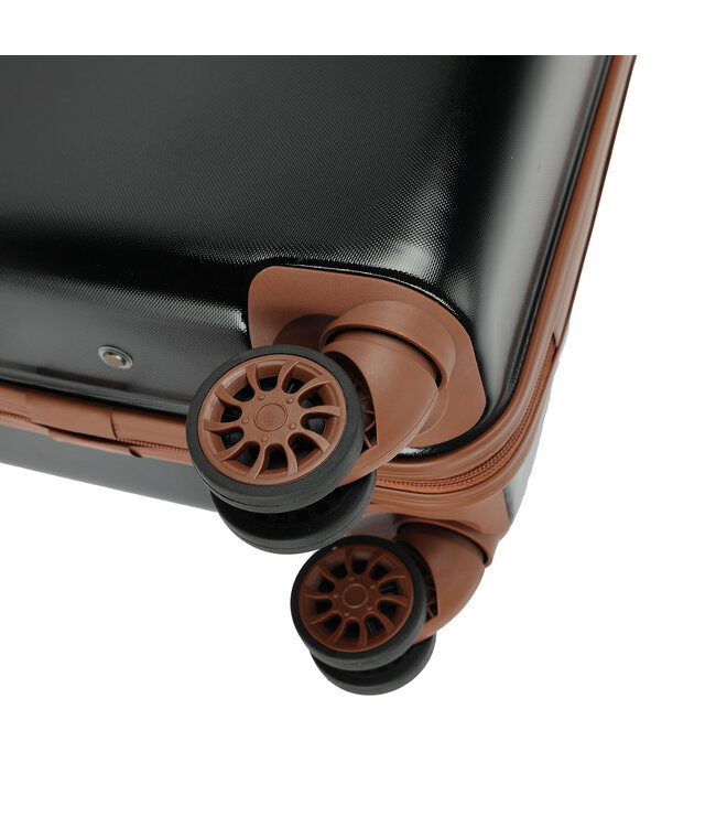 Decent Retro Handbagage koffer Zwart 55X35X20 CM