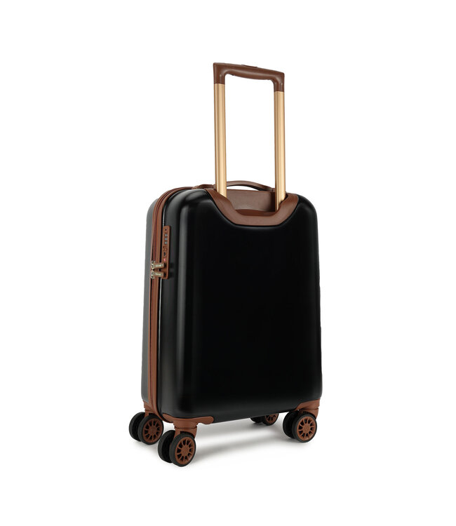 Decent Retro Handbagage koffer Zwart 55X35X20 CM