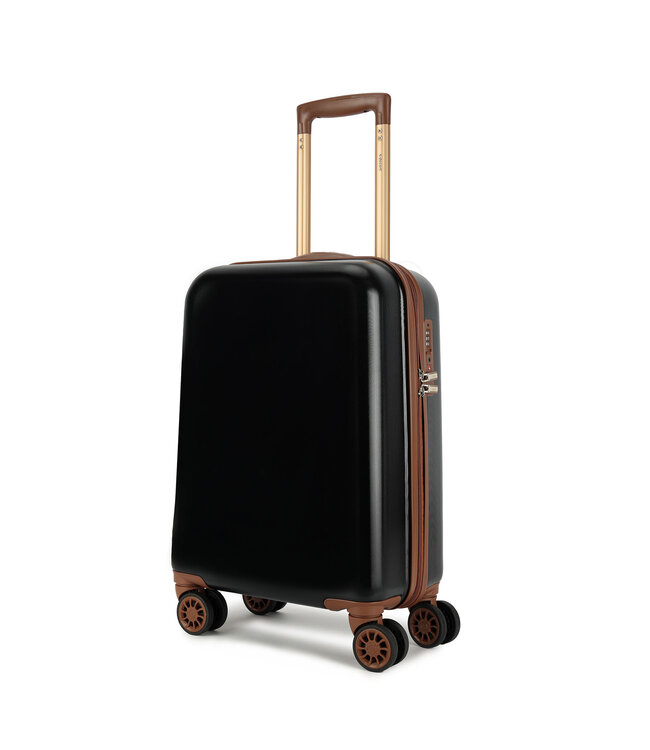 Decent Retro Handbagage koffer Zwart 55X35X20 CM