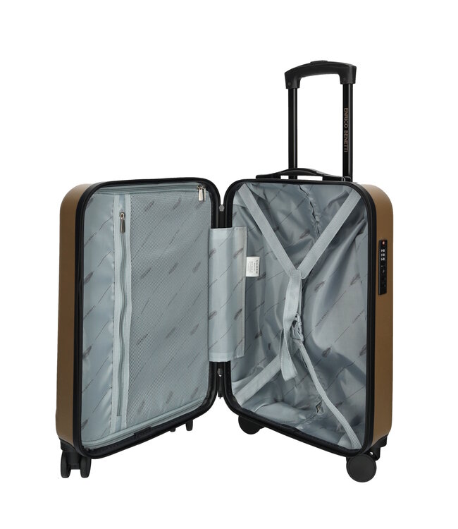 Enrico Benetti Louisville V2 Handbagagekoffer Champagne 35 Liter 55x35x20cm