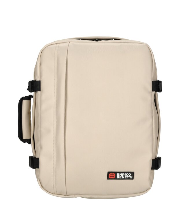 Enrico Benetti KLM Rugzak Zand 40x30x20 Innsbruck underseater GRATIS adreslabel, oogmasker en oordopjes