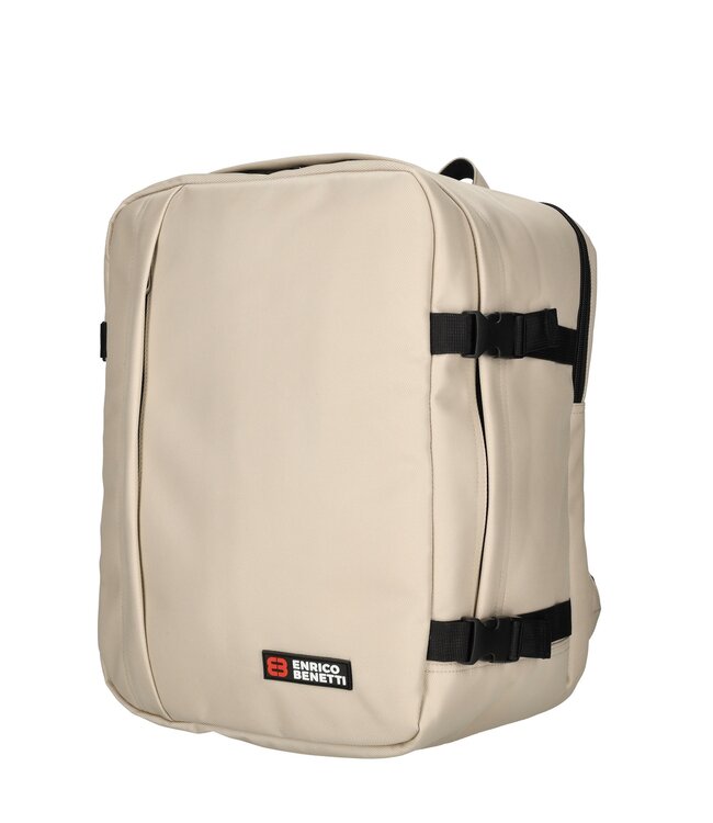Enrico Benetti KLM Rugzak Zand 40x30x20 Innsbruck underseater GRATIS adreslabel, oogmasker en oordopjes