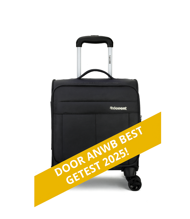 Decent Decent D'Upright under seat handbagagekoffer Zwart 42x32x20cm