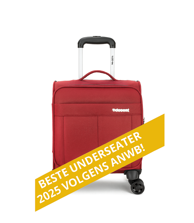 Decent Decent D'Upright underseat handbagagekoffer rood 42x32x20cm