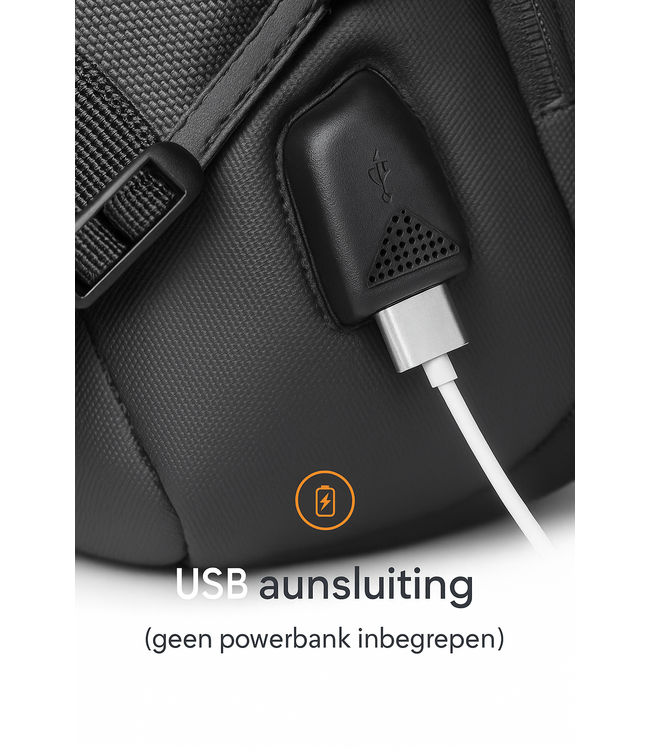 Rugtas underseater Grijs waterafstotend 45x30x15cm