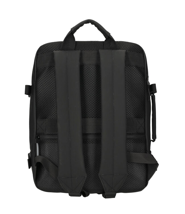 Enrico Benetti Ryanair Enrico Benetti Bergen 17’’ Waterproof Cabin Rugzak – Underseater Handbagage Zwart