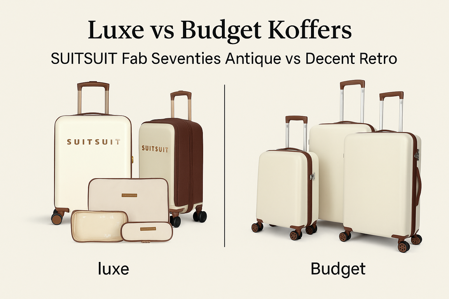 Luxe vs Budget Koffers – Wat krijg je écht voor je geld?