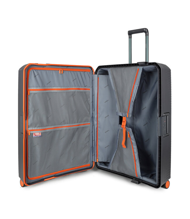 Decent SMART koffer groot Antraciet 77X54.5X32,5 CM