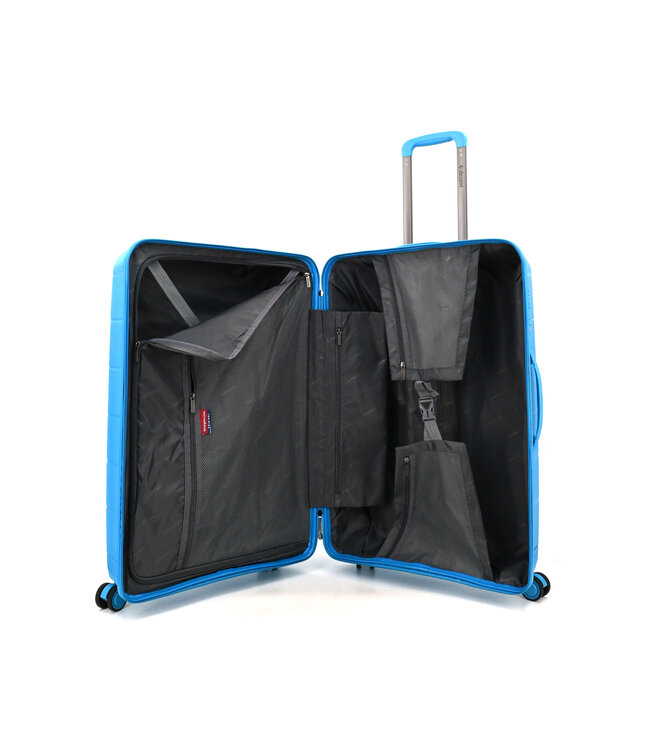 Decent Straight-Line Grote koffer Petrol blauw 76x49x29 CM