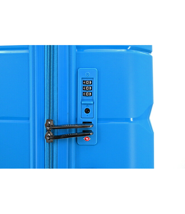 Decent Straight-Line Grote koffer Petrol blauw 76x49x29 CM