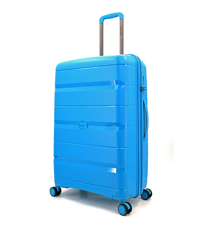 Decent Straight-Line Grote koffer Petrol blauw 76x49x29 CM