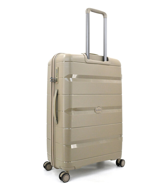 Decent Straight-Line Grote koffer Champagne 76x49x29 CM