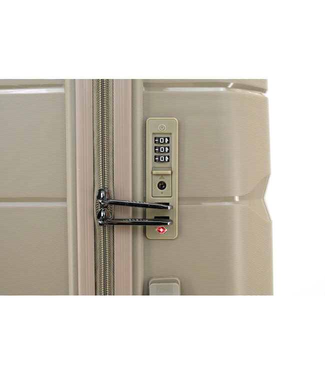 Decent Straight-Line Grote koffer Champagne 76x49x29 CM