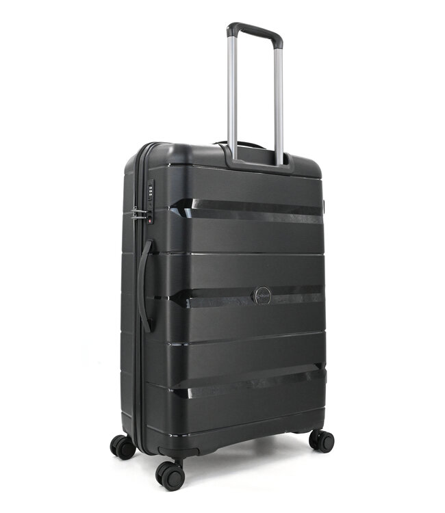 Decent Straight-Line Grote koffer Zwart 76x49x29 CM