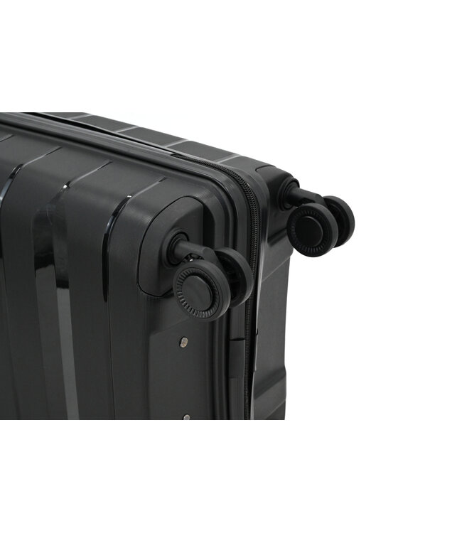 Decent Straight-Line Grote koffer Zwart 76x49x29 CM