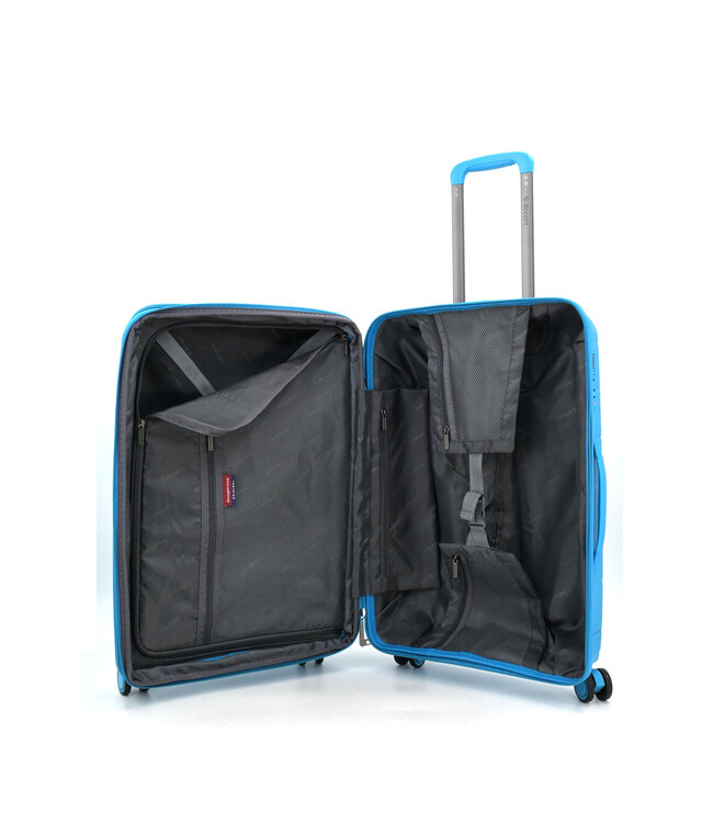 Decent Straight-Line Medium koffer Petrol blauw 65x42x26.5 CM