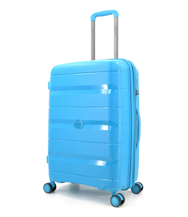 Decent Straight-Line Medium koffer Petrol blauw 65x42x26.5 CM