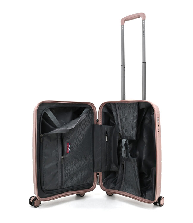 Decent Straight-Line Handbagage koffer Roze 55x35x20 CM