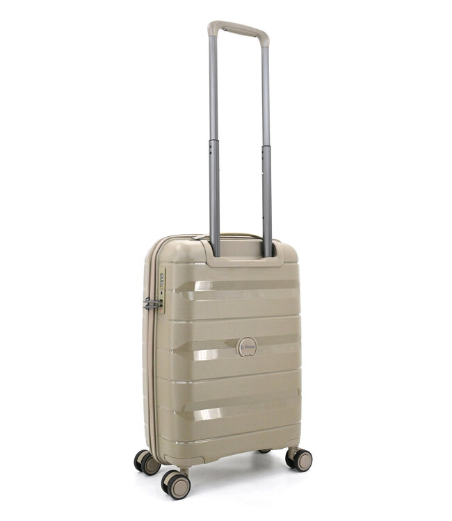 Decent Straight-Line Handbagage koffer Champagne 55x35x20 CM