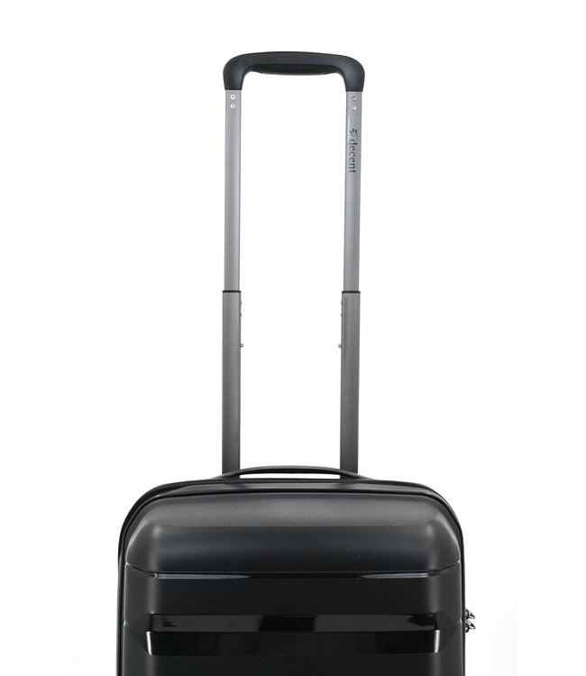 Decent Straight-Line Handbagage koffer Zwart 55x35x20 CM