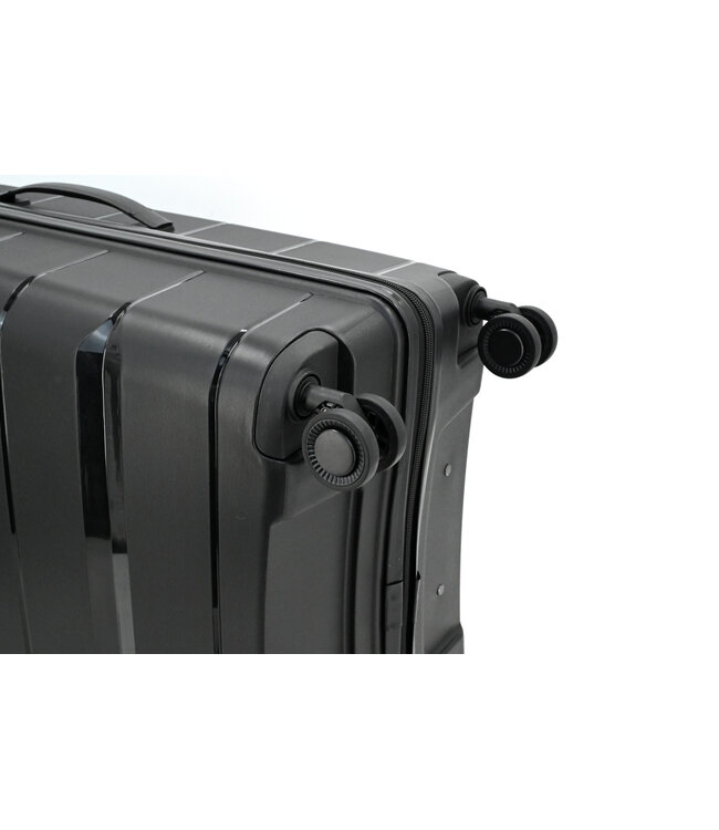 Decent Straight-Line Handbagage koffer Zwart 55x35x20 CM