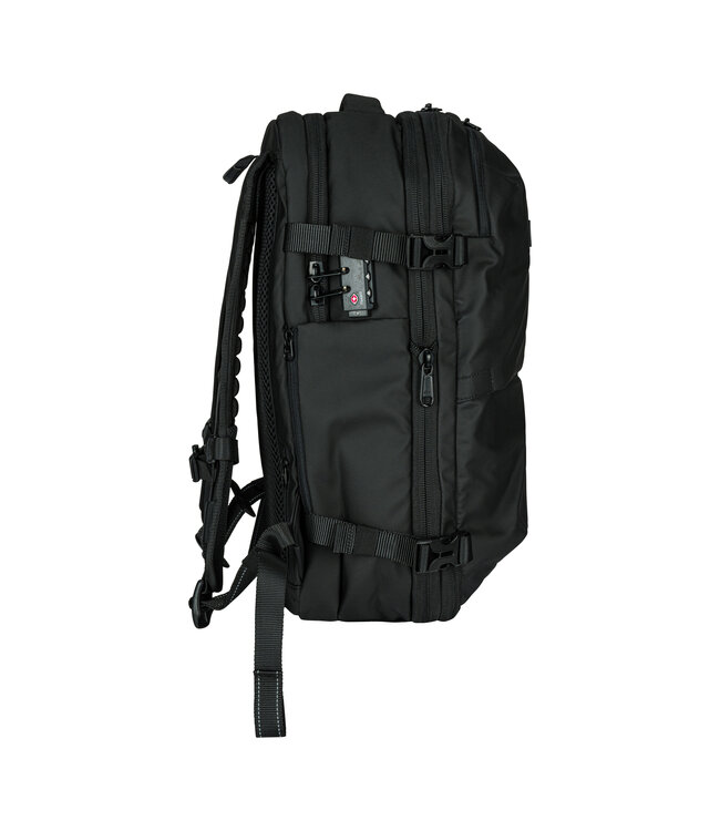 Underseater Zwarte Lichtgewicht Rugzak met Vacuüm Vak, 60L Capaciteit, TSA Cijferslot & Waterdichte Bescherming - Geschikt voor Laptop tot 17,3 inch