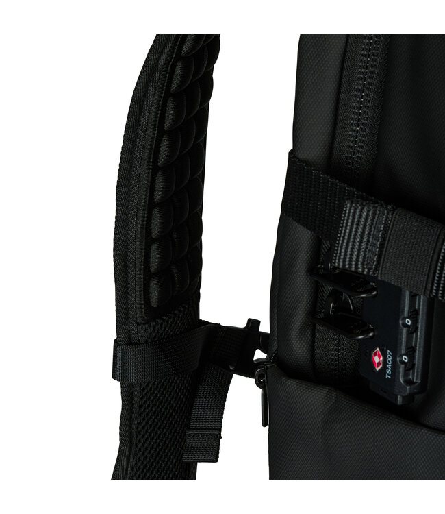 Underseater Zwarte Lichtgewicht Rugzak met Vacuüm Vak, 60L Capaciteit, TSA Cijferslot & Waterdichte Bescherming - Geschikt voor Laptop tot 17,3 inch