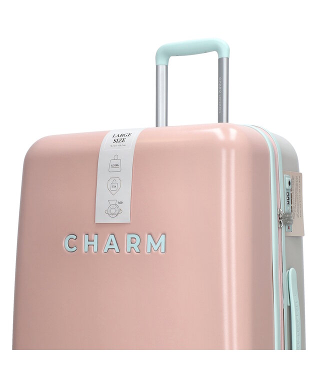 Charm Londen Kofferset 20 + 24 Inch Licht roze | Charm London Capetown - Copy