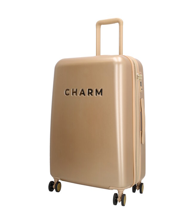 Charm Londen Charm London Capetown Kofferset 2-Delig Champagne – Handbagage & Middenmaat
