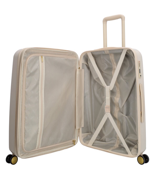 Charm London Capetown Kofferset 2-Delig Beige – Handbagage & Middenmaat