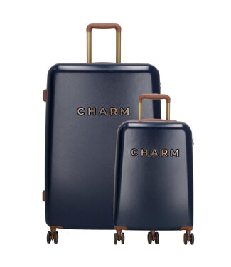 Kofferset 20 + 24 Inch Blauw | Charm London Capetown