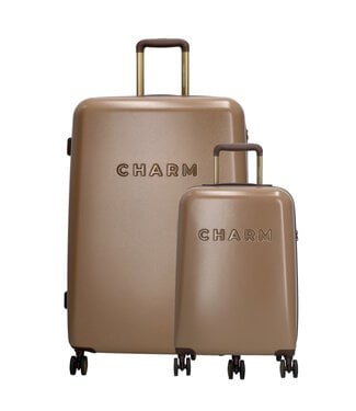 Kofferset 20 + 24 Inch Taupe | Charm London Capetown