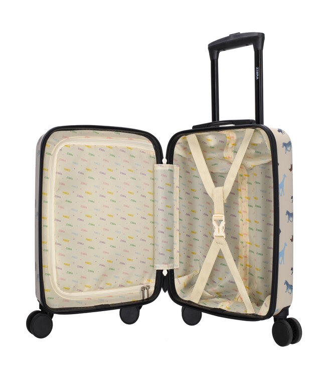 Zebra Zebra Trends Avonturier Kinderkoffer – Handbagage Koffer met 4 Wielen – Perfect voor Vakantie & Logeerpartijtjes (3–10 jaar)