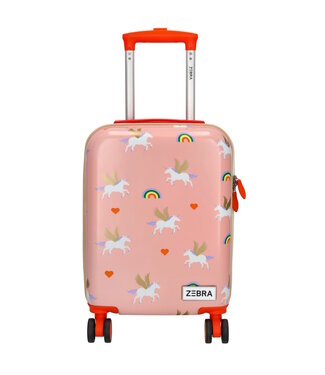Zebra Zebra Trends Avonturier Kinderkoffer Handbagage Hardcase met 4 Wielen (3–10 jaar) - Roze