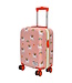 Zebra Trends Avonturier Kinderkoffer – Handbagage Koffer met 4 Wielen – Perfect voor Vakantie & Logeerpartijtjes (3–10 jaar) - Roze