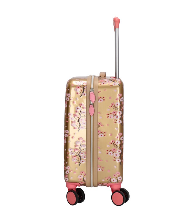 Zebra Trends Avonturier Kinderkoffer – Handbagage Koffer met 4 Wielen – Perfect voor Vakantie & Logeerpartijtjes (3–10 jaar) - Goud